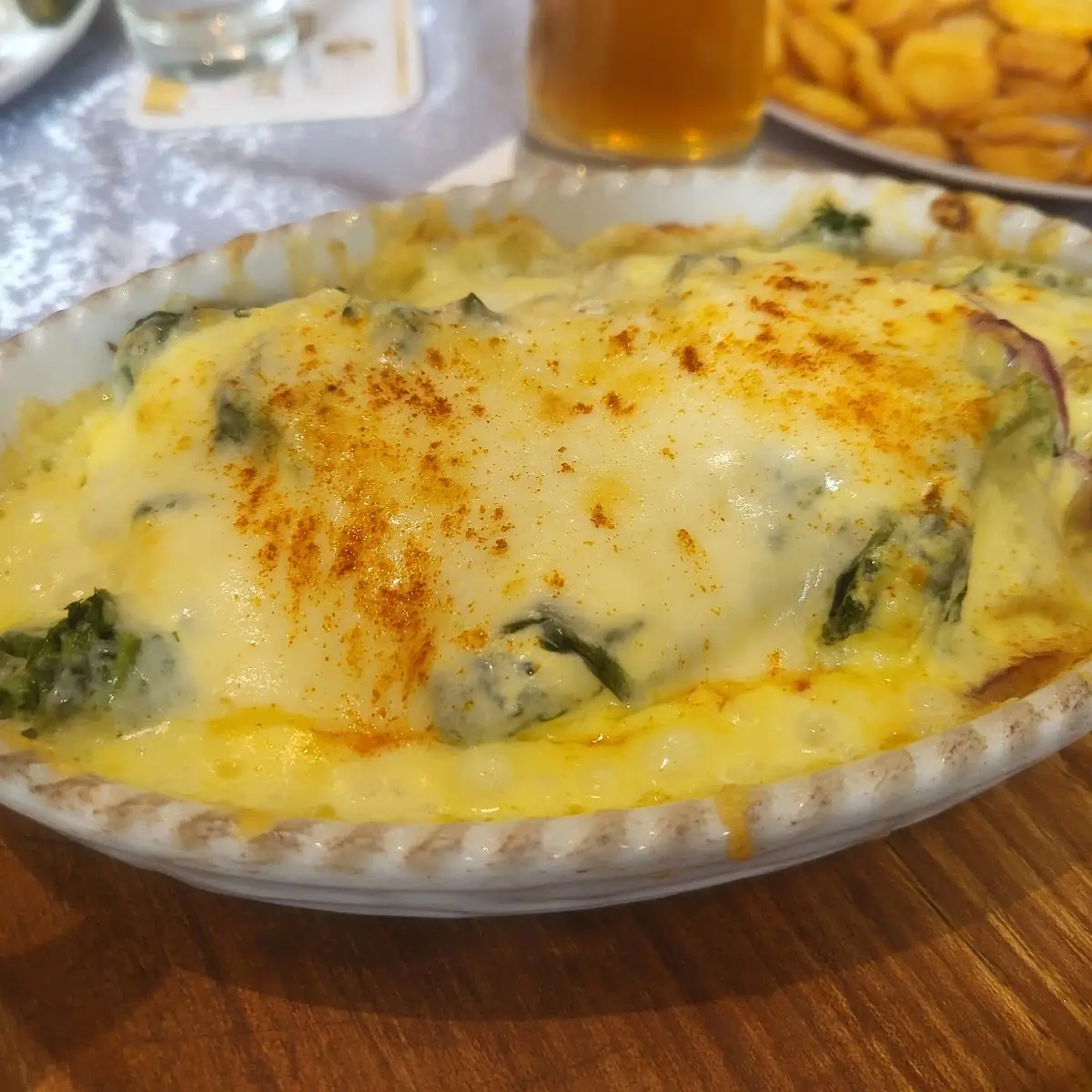 Spinat Schnitzel Überbacken
