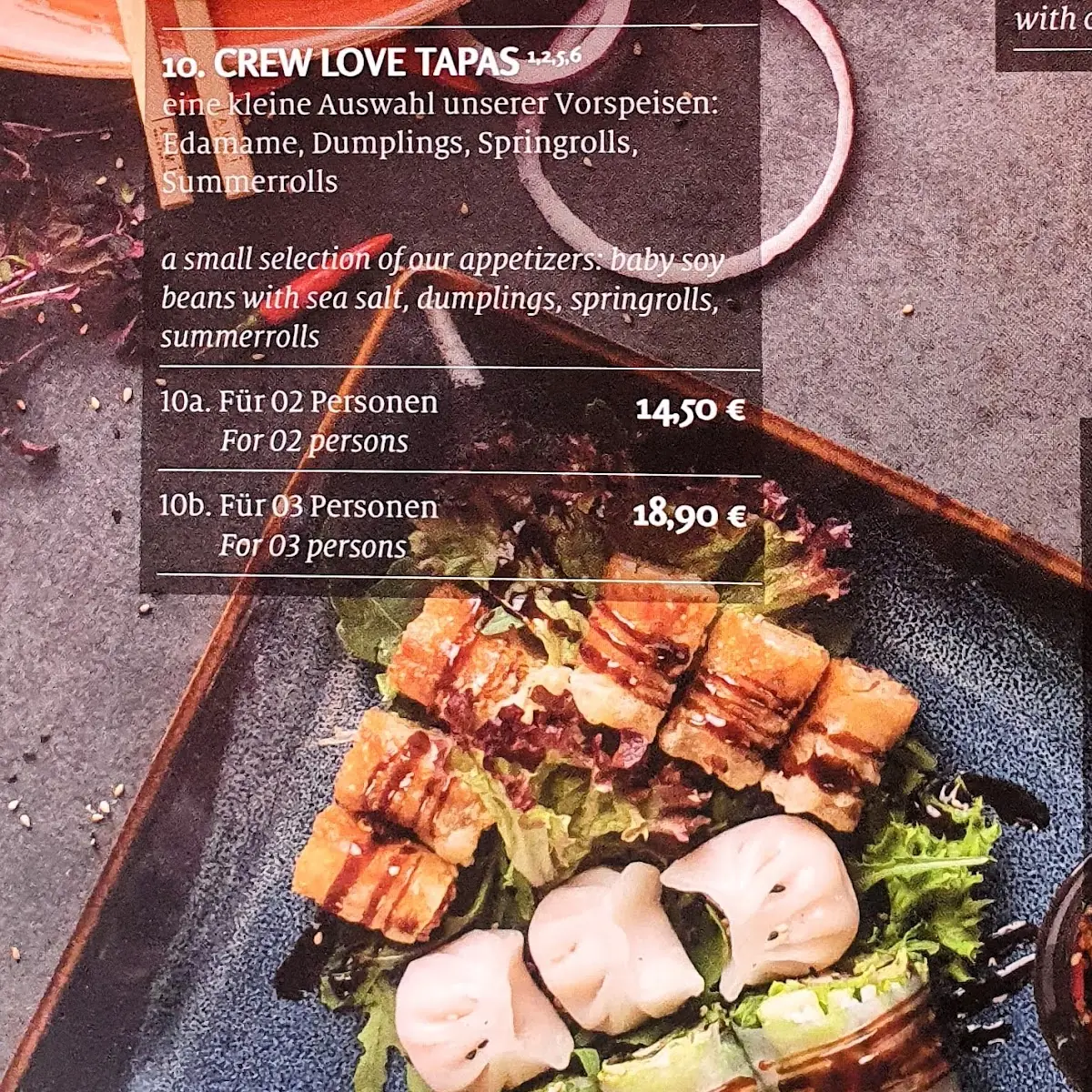 Tapas, ChiMi Asia Fusion (VIETNAM)