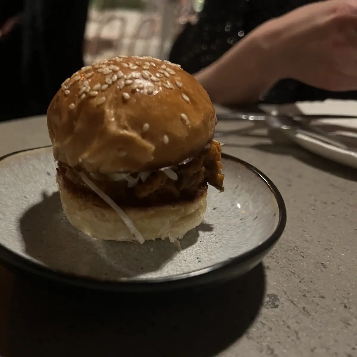 Mini Pulled Pork Burger