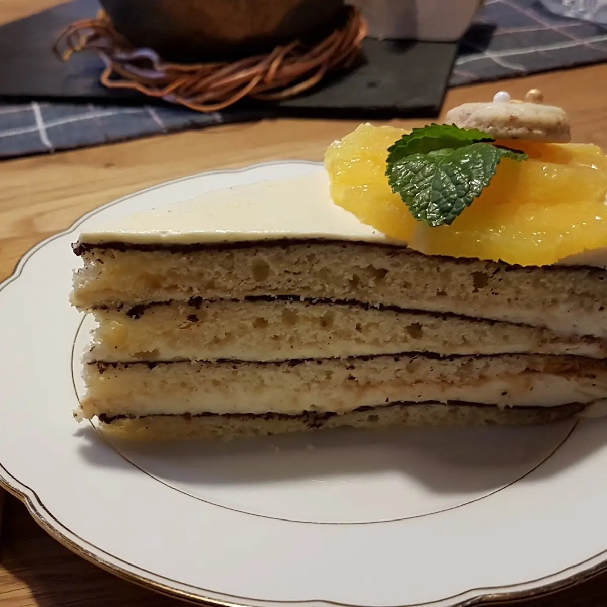 Orange Cake Slice