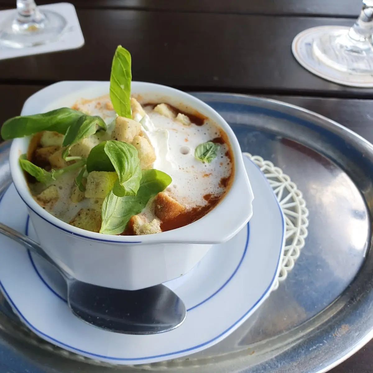 Tomatensuppe Mit Gin