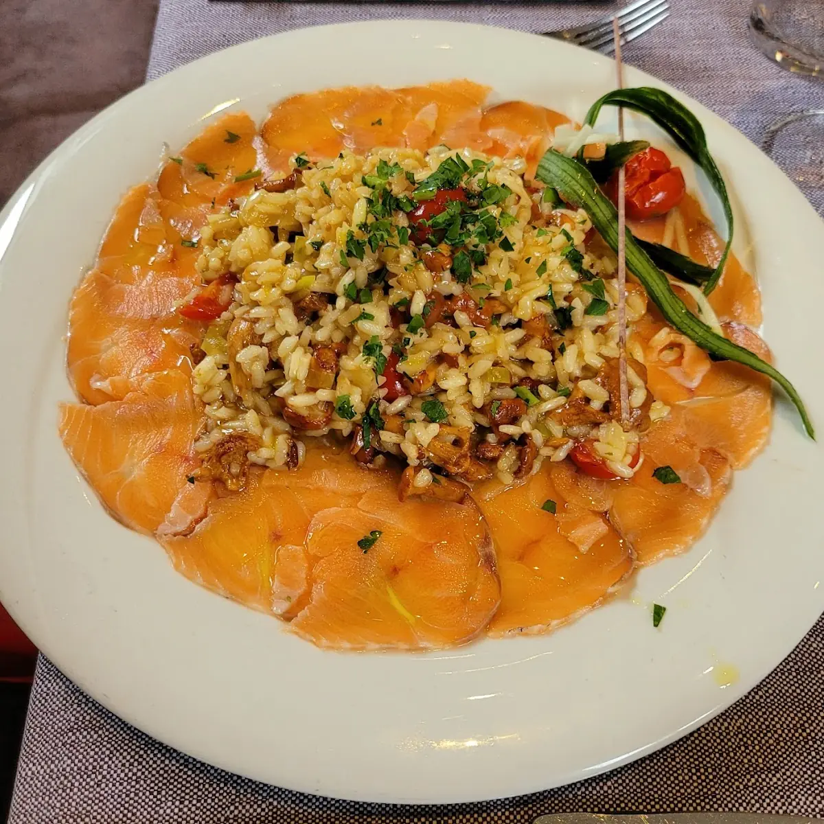 Lachs Carpaccio