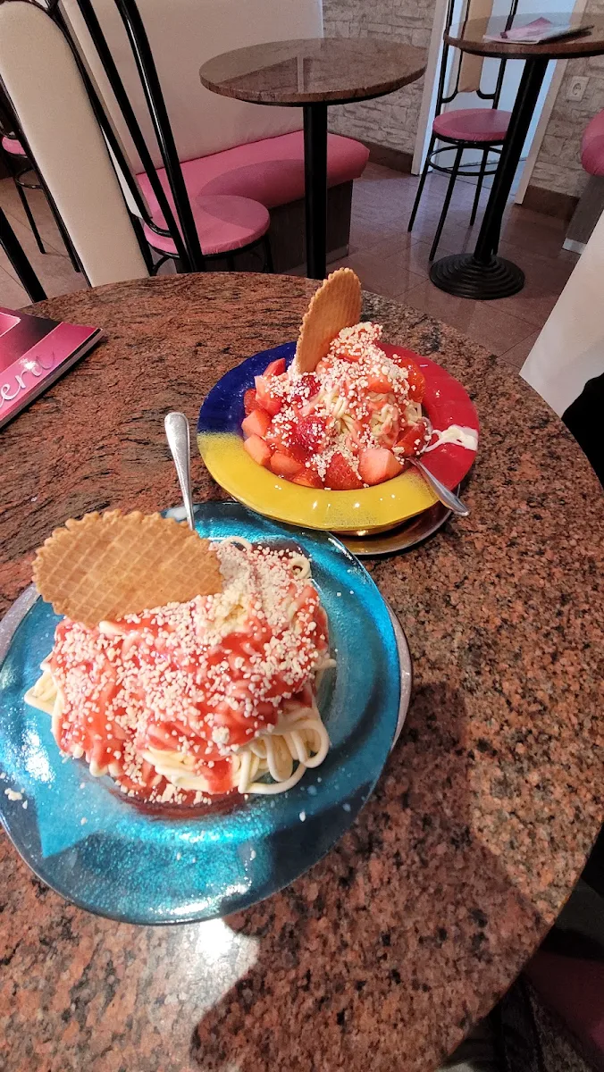 Spaghetti Eis Normal Klein