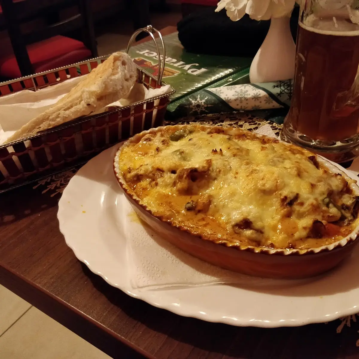 Überbackener Döner