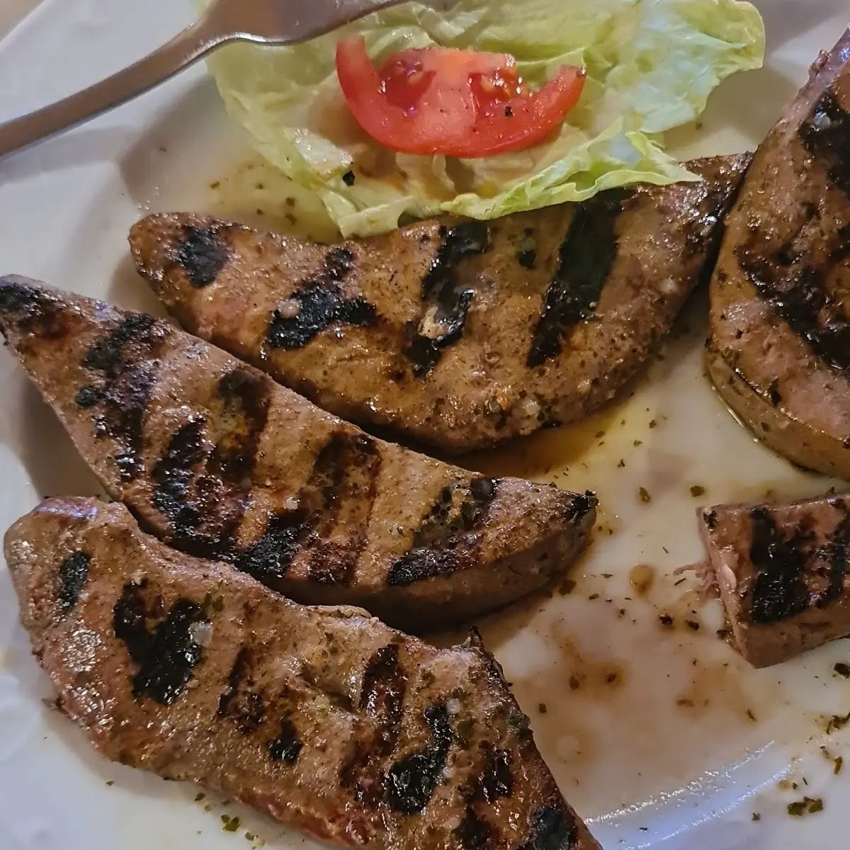 Gegrillte Leber