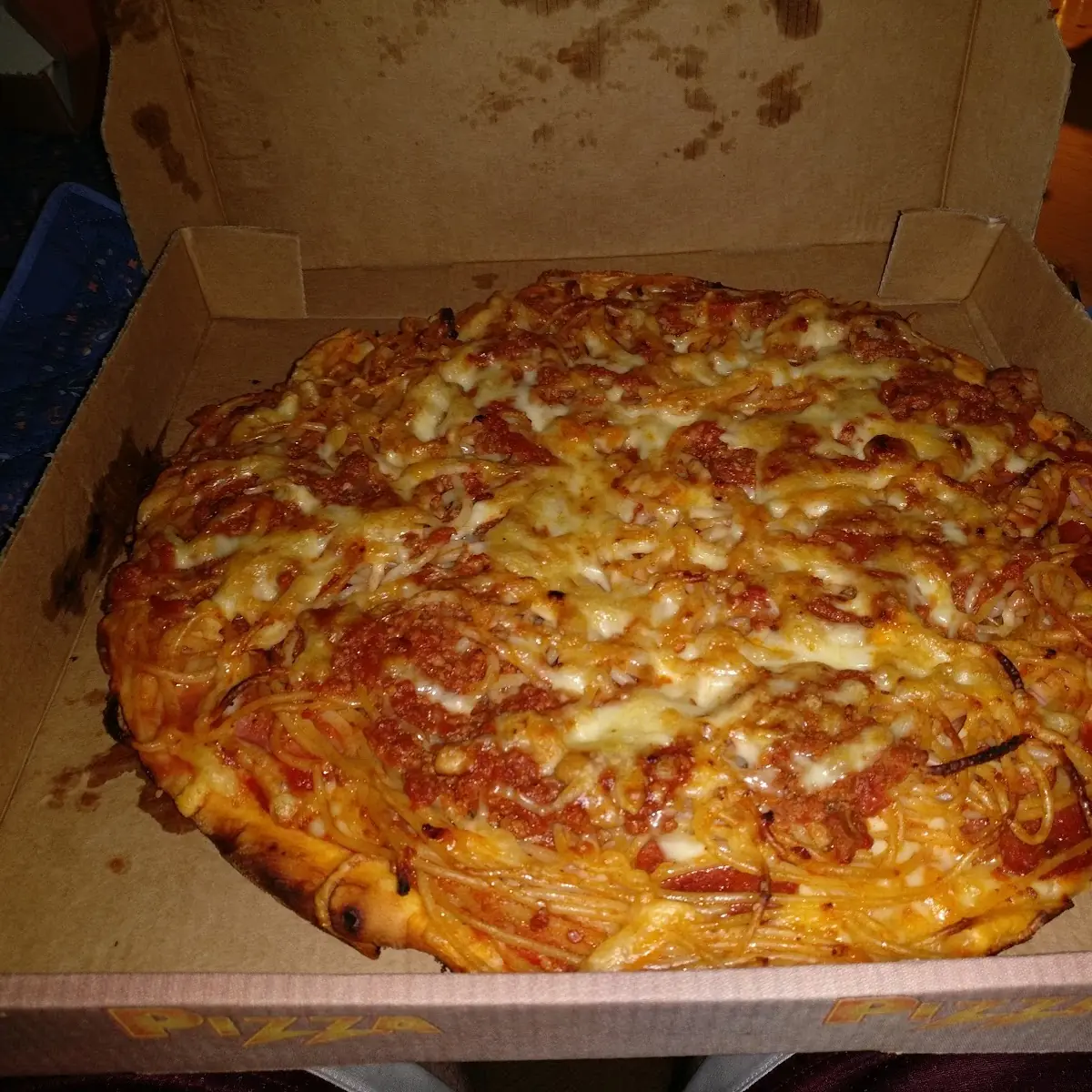 Spaghetti Pizza