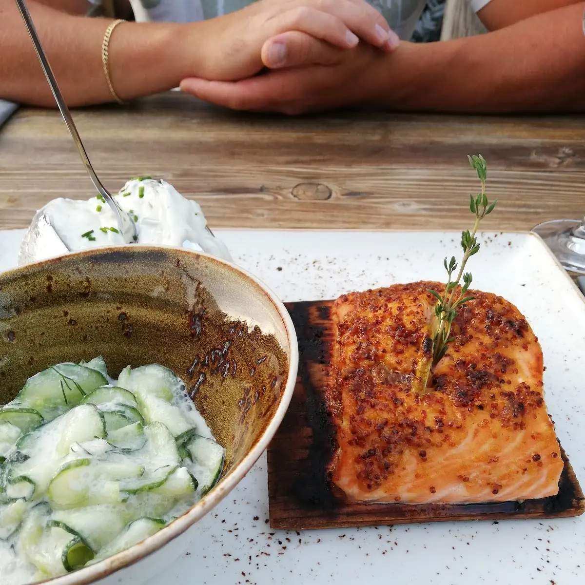 Flame Lachs, Restaurant "Zum Deichgrafen"