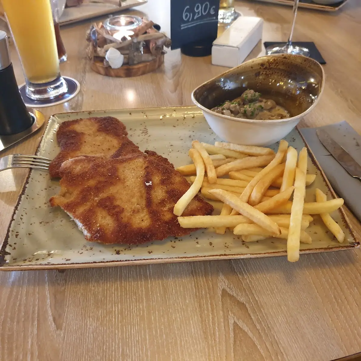 Schweineschnitzel, Restaurant "Zum Deichgrafen"