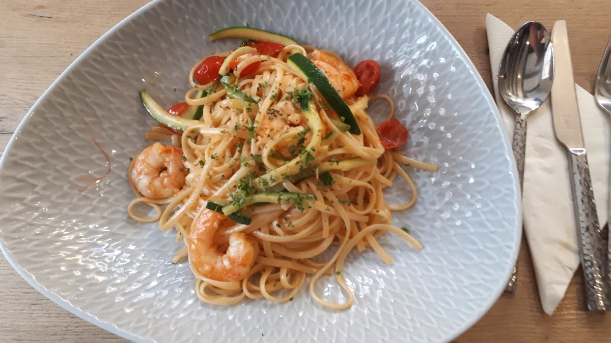 Linguine Mit Scampi, Vereinsheim Zur alten Papierfabrik
