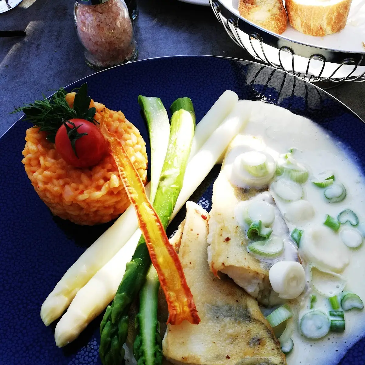 Zander Mit Risotto