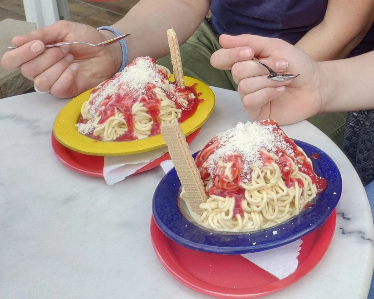 Spaghetti-Eis