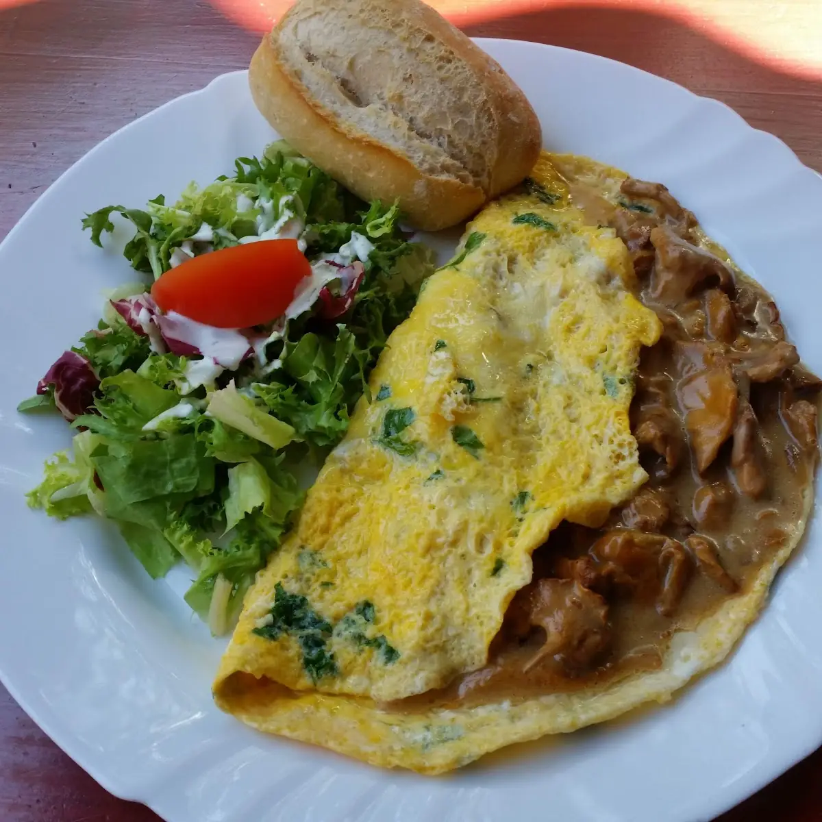 Omlett Mit Pfefferlinge