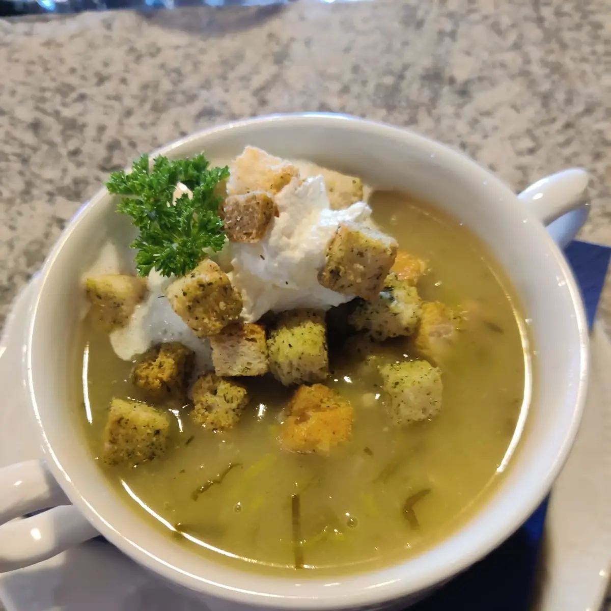 Lauchcremesuppe