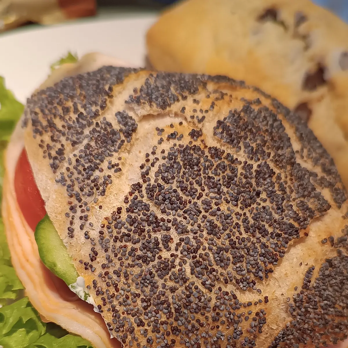 Mohn Brötchen Mit Pute