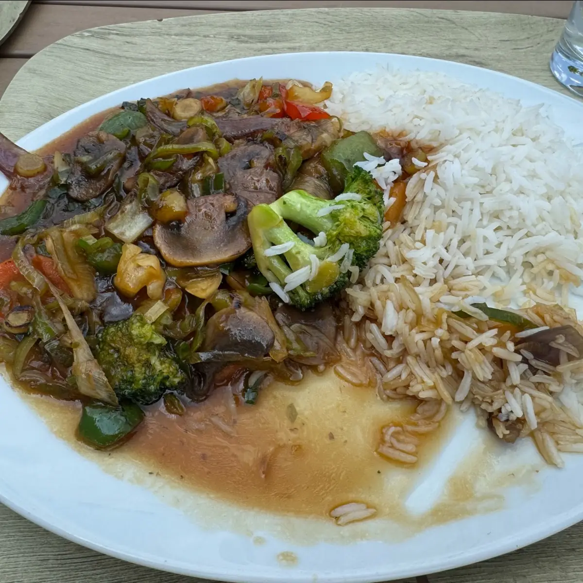 Wok Gemüse Mit Reis