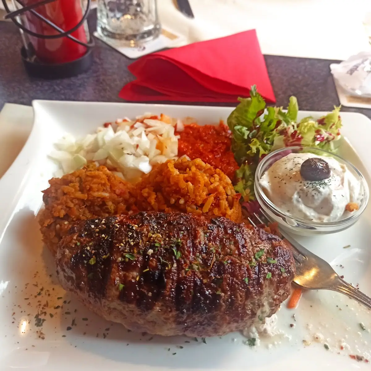 Hacksteak Mit Schafskäse