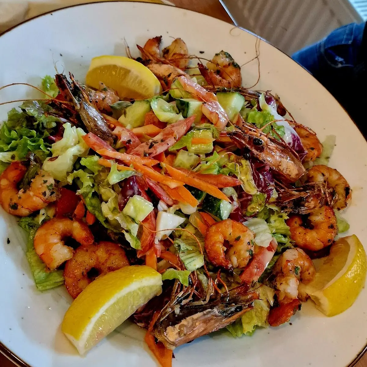 Garnelen Mit Salat
