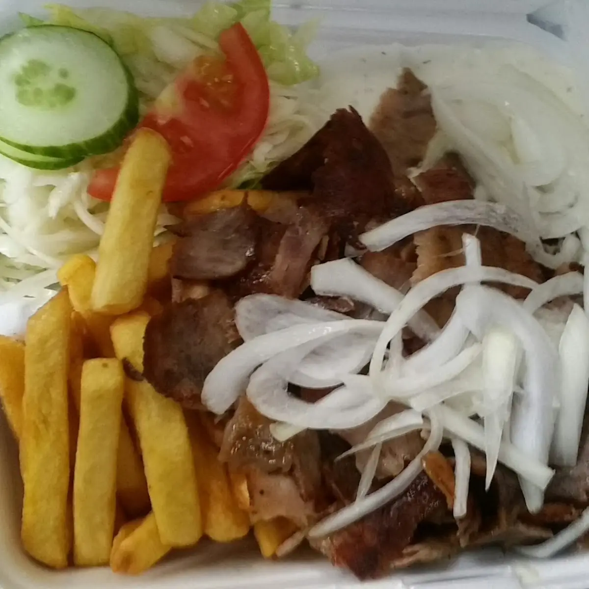 Dönerteller Mit Pommes Frites