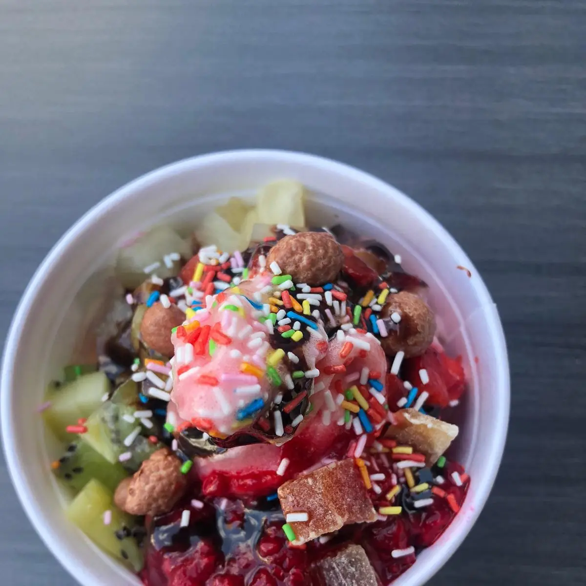 Softeis Mit Toppings