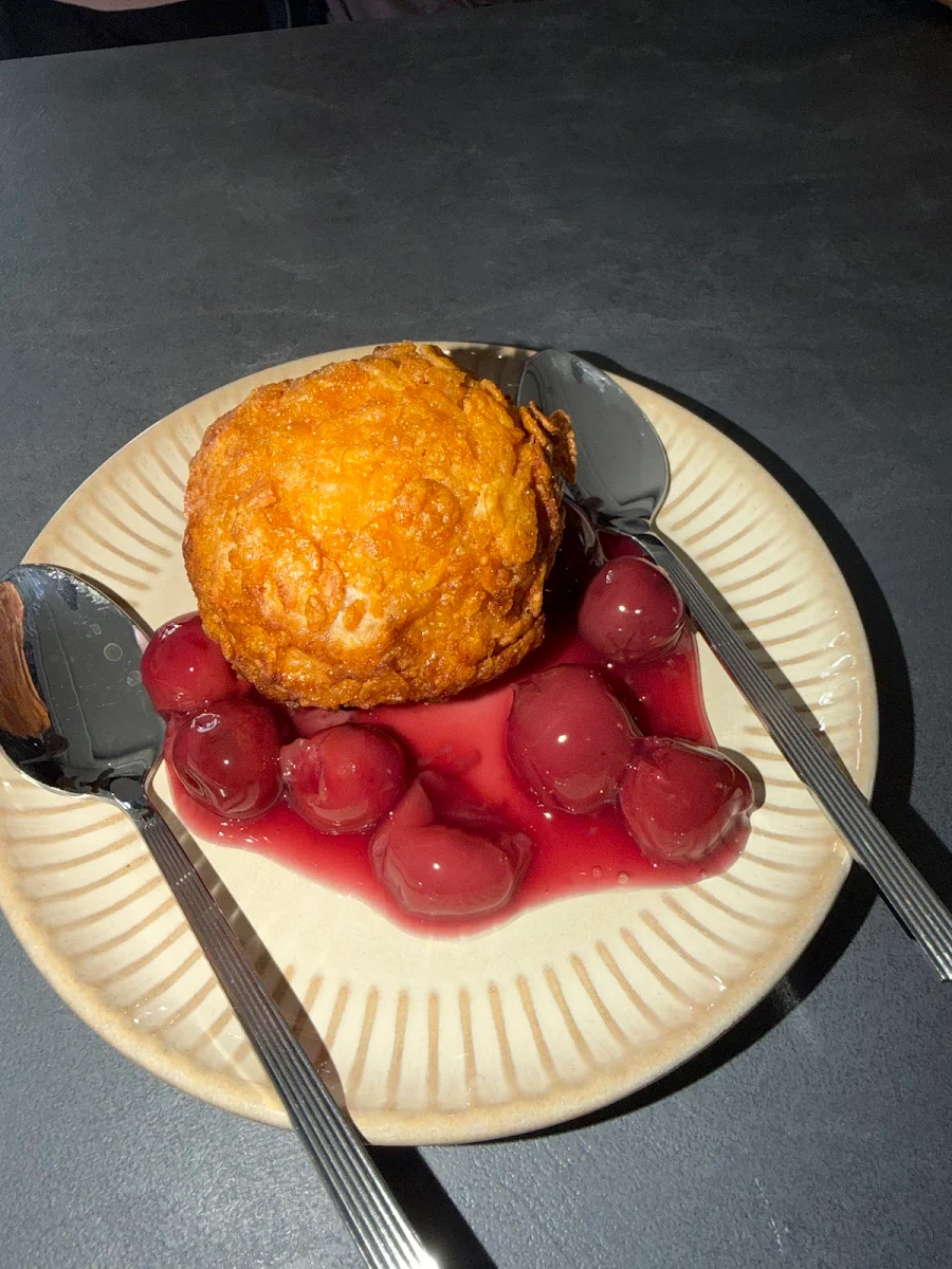 Frittiertes Eis