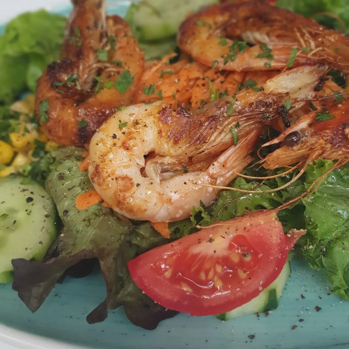 Salat Mit Gamberetti