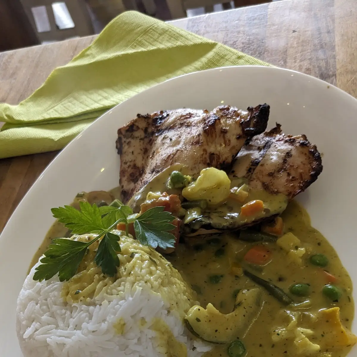 Currygemüse Mit Hähnchen