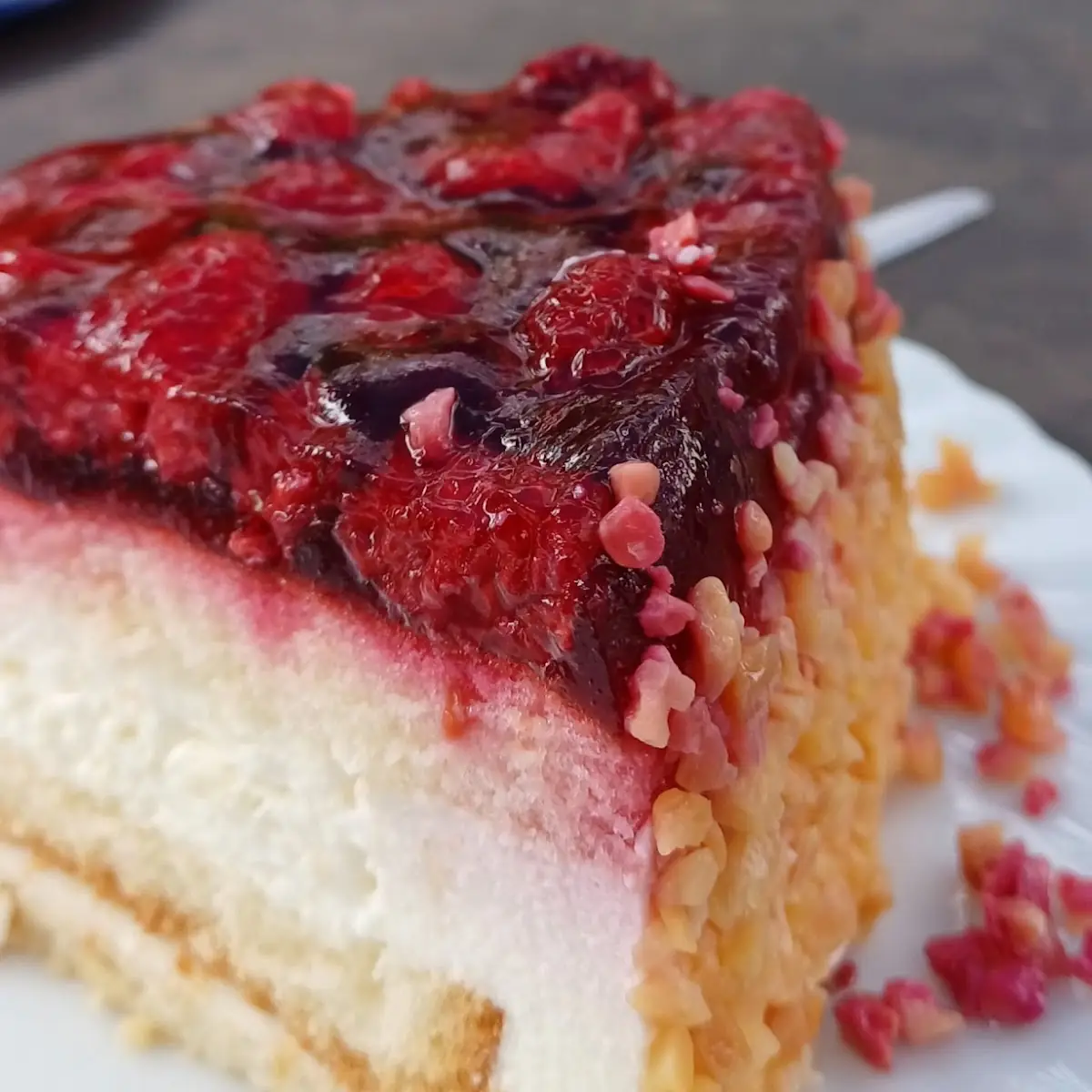 Himbeer-cheesecake