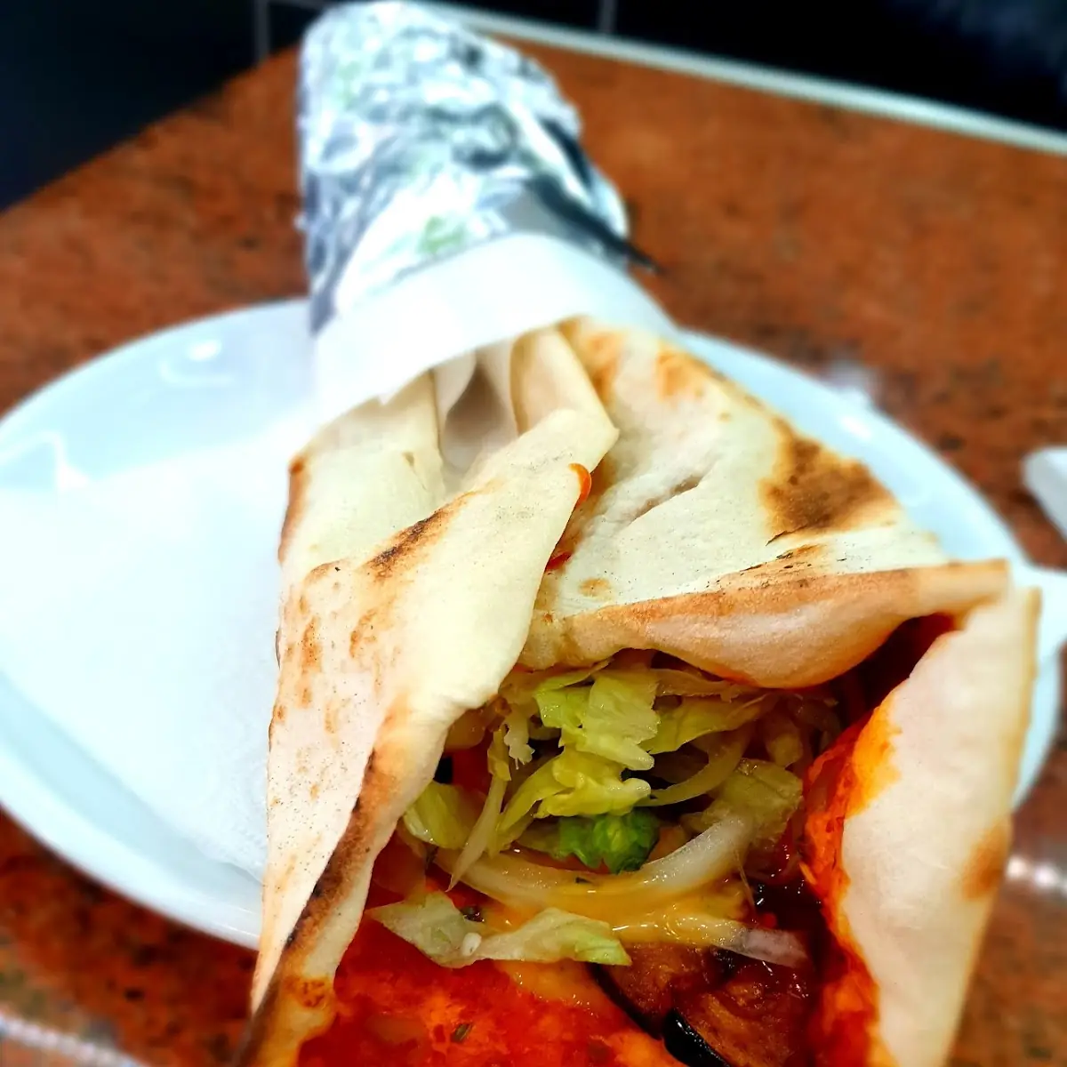 Lahmacun Mit Gemüse