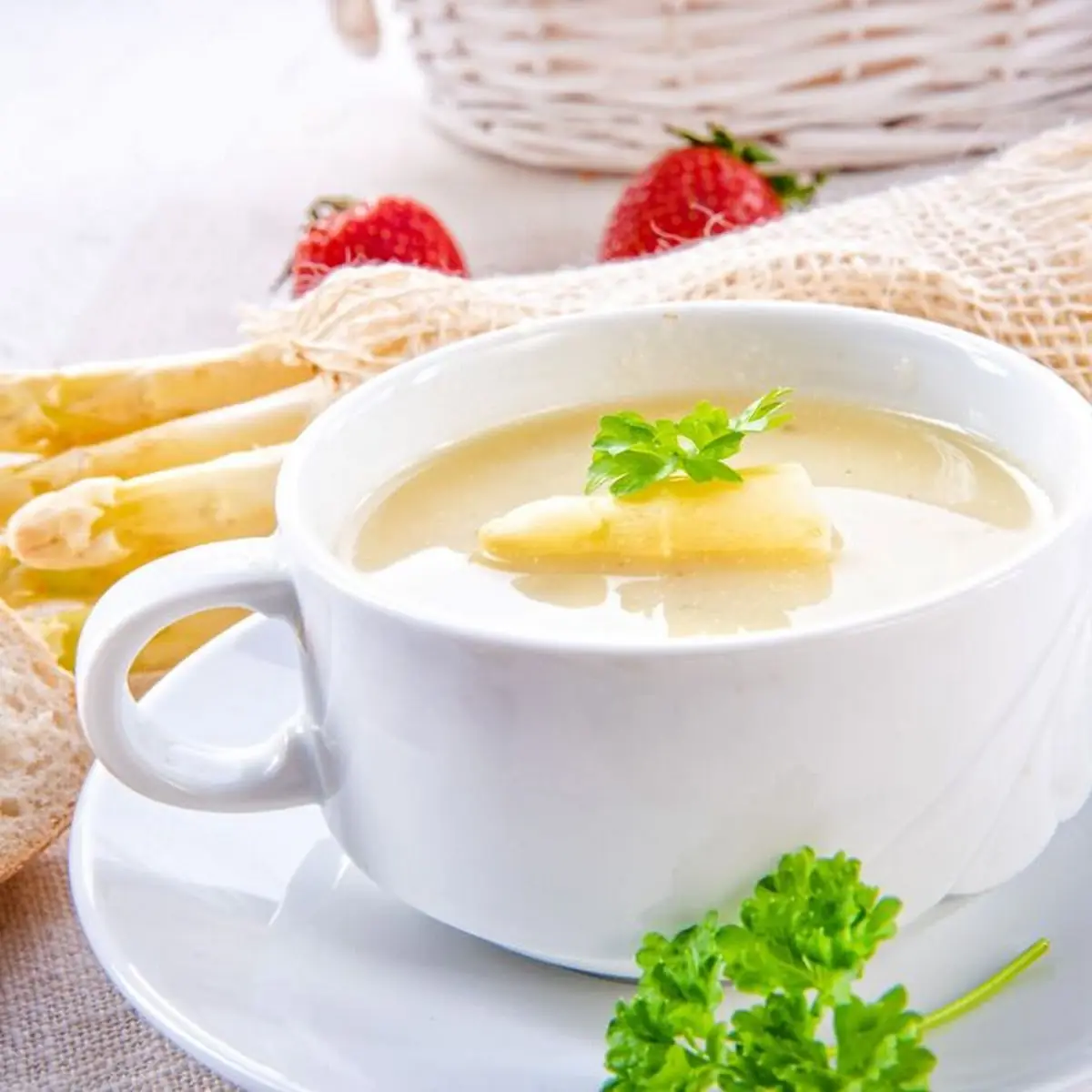 Spargelcremesuppe