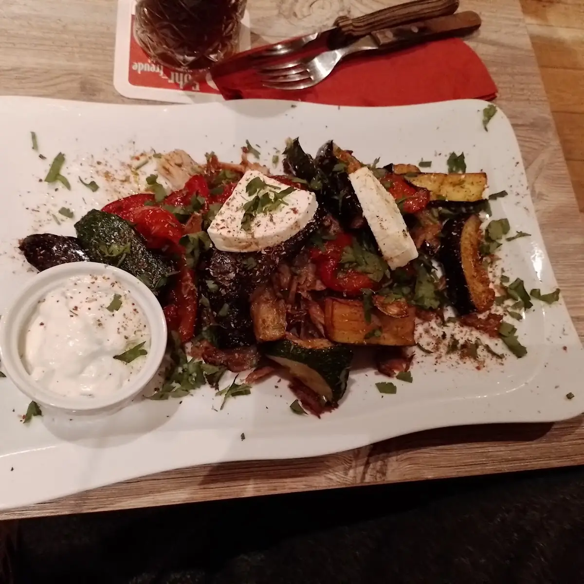 Gebratenes Grillgemüse