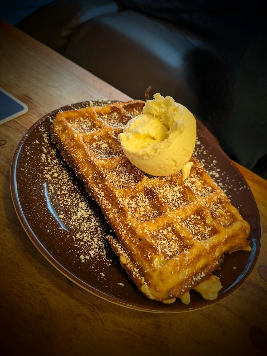 Waffel Mit Eis