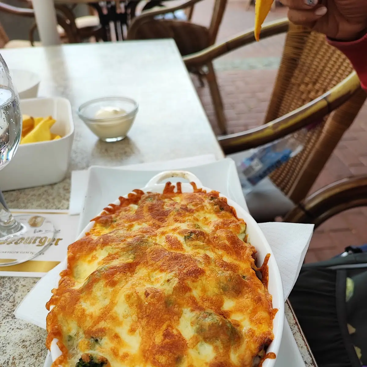 Überbacken Döner