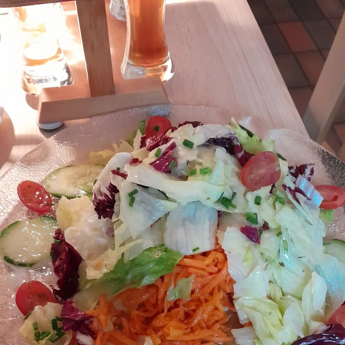 Salatplatte, Brauerei-Gaststätte Krone