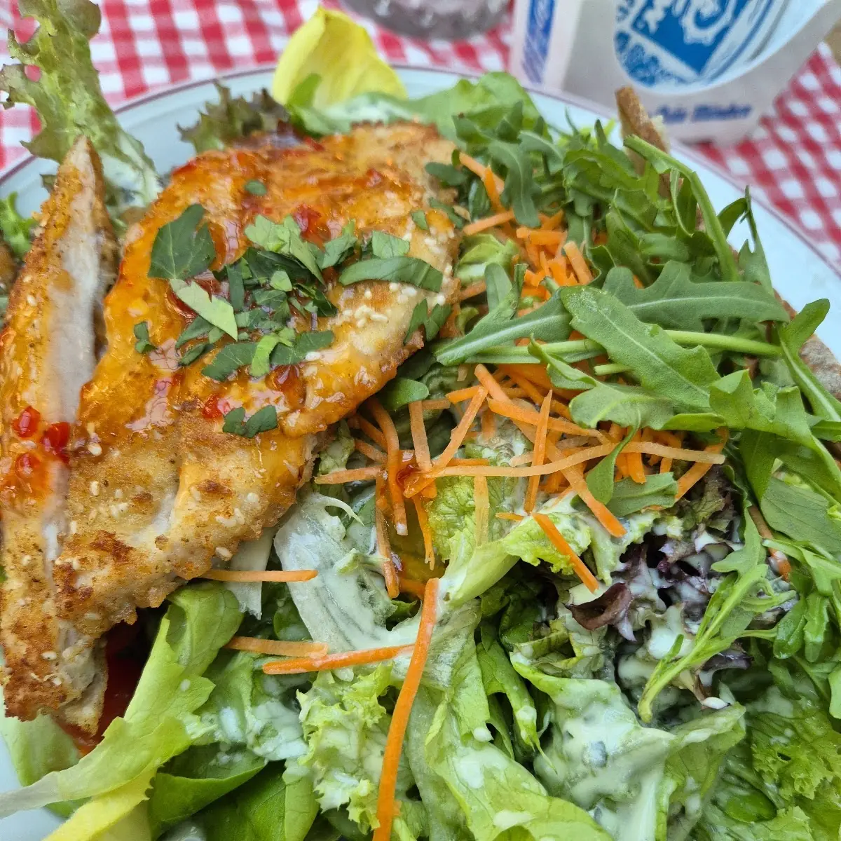 Schnitzel Salat