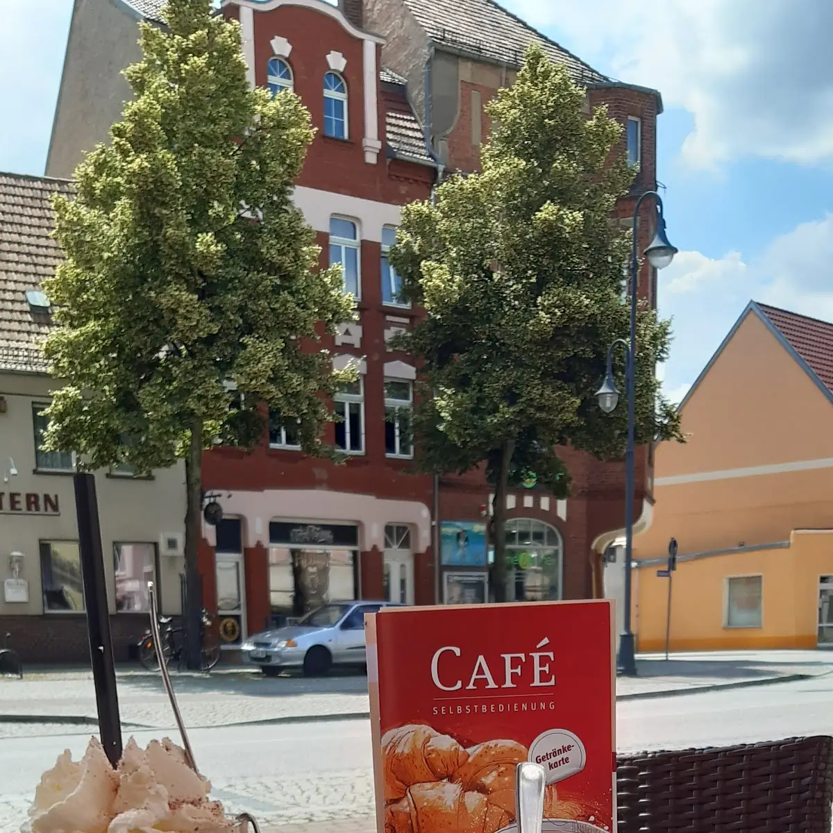 Eiskaffee Und Stracciatellaeis