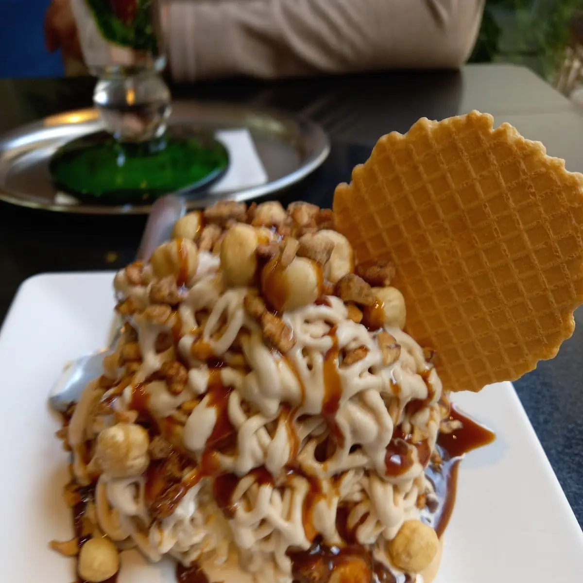 Spaghetti Eis Nuss