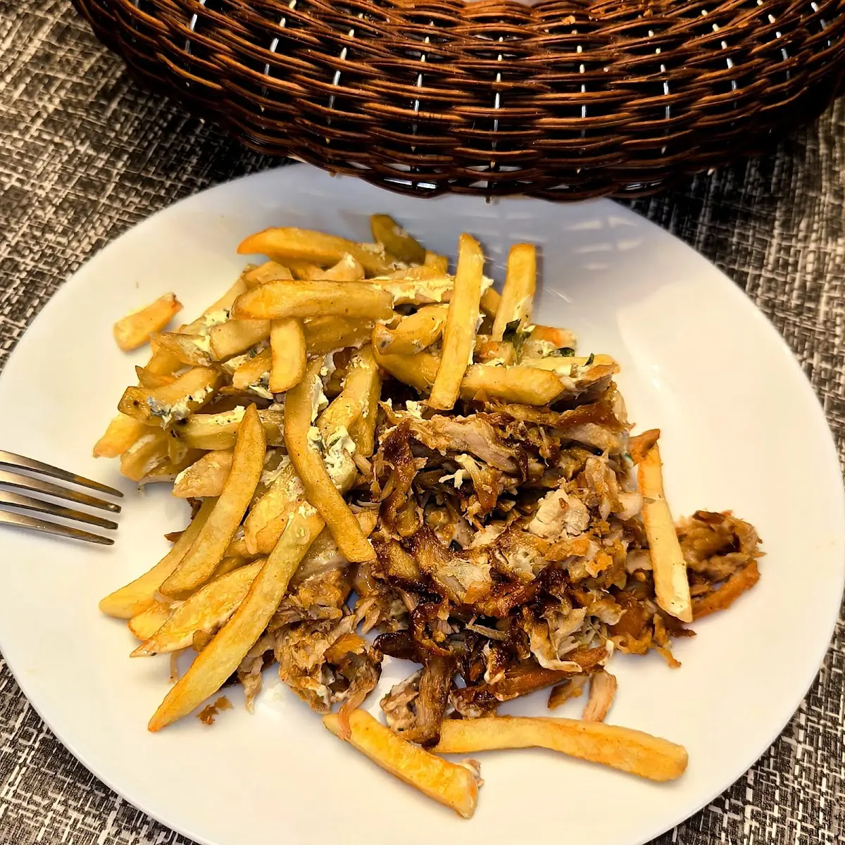 Teller Hähnchen