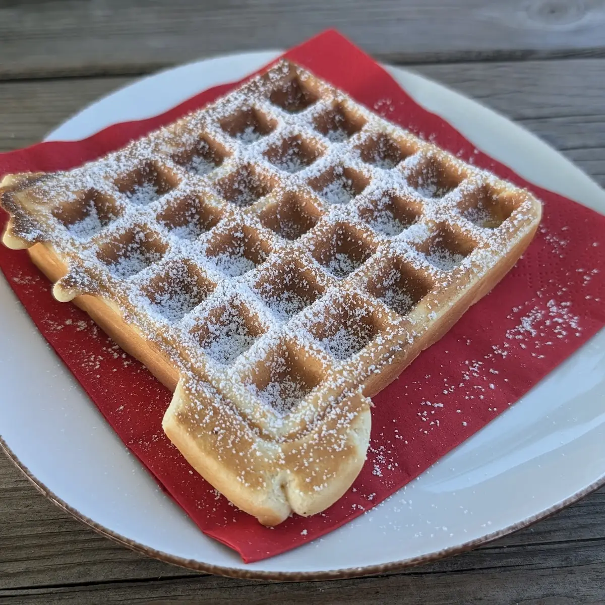 Waffle, Kämper Bräu Biergarten