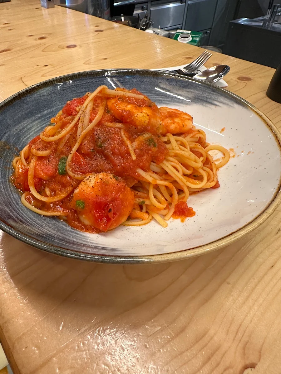 Spaghetti Mit Garnelen