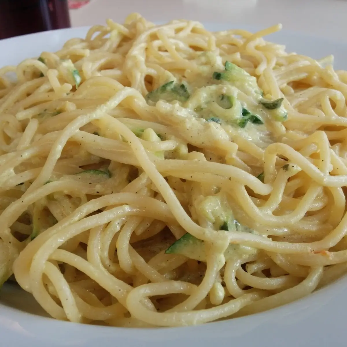 Spaghetti, Vegetarischer Imbiss • Glashaus
