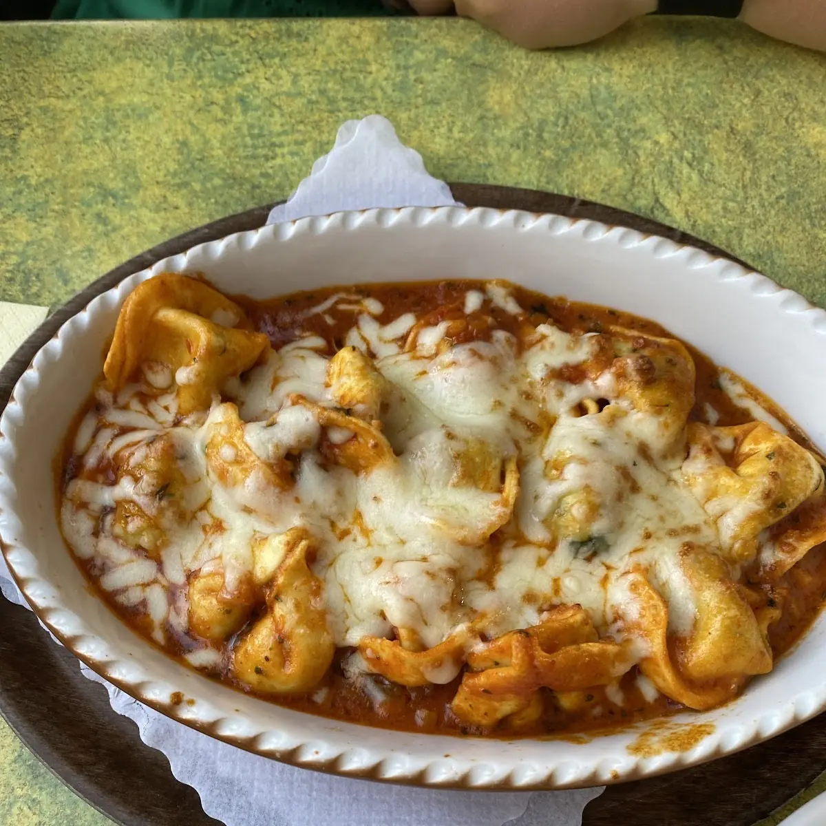 Überbackene Tortellini, Restaurant La Bodega
