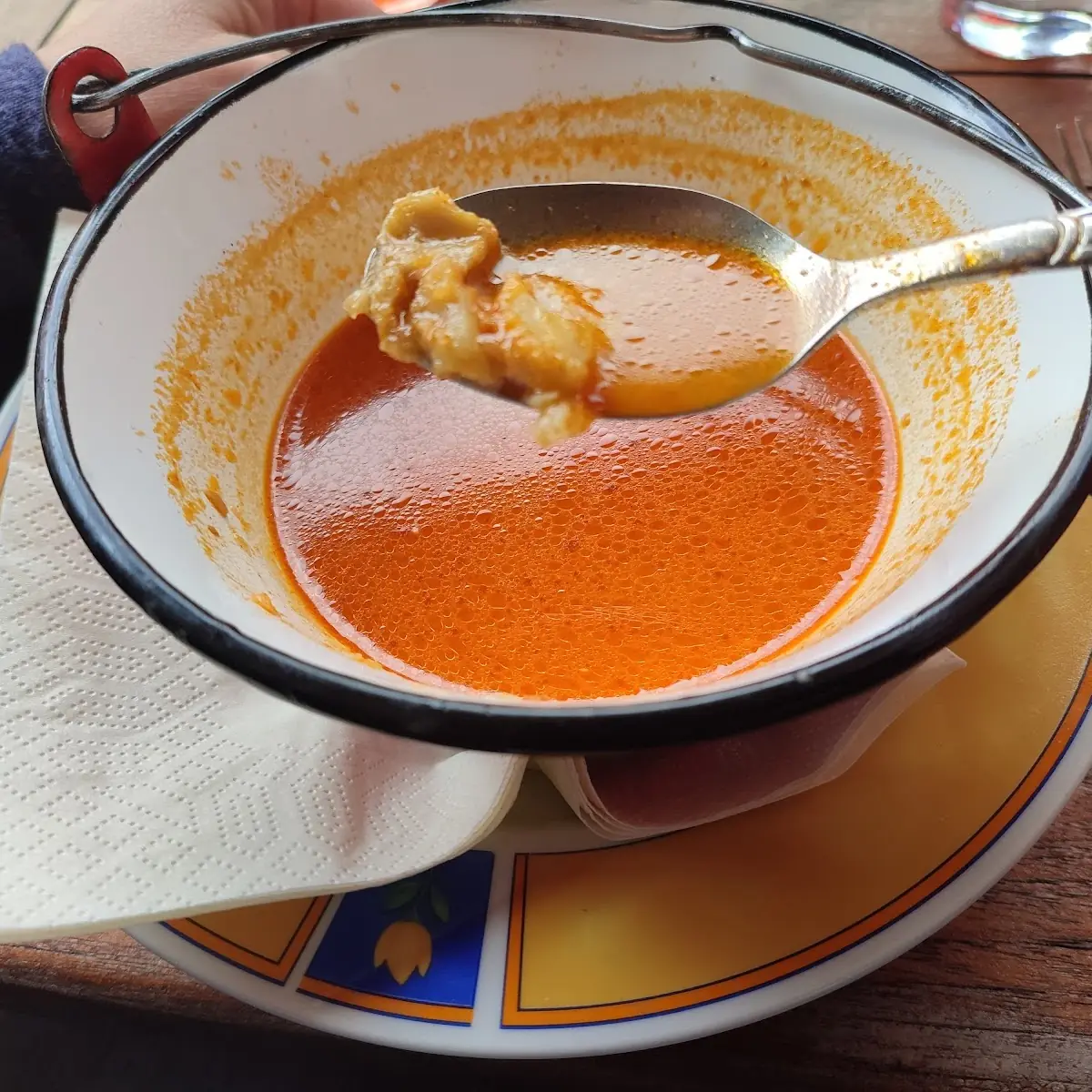 Fischsuppe, Restaurant Hungaria - Bela Czutor