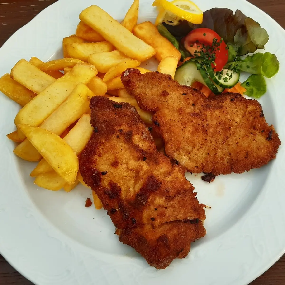 Schweineschnitzel Mit P