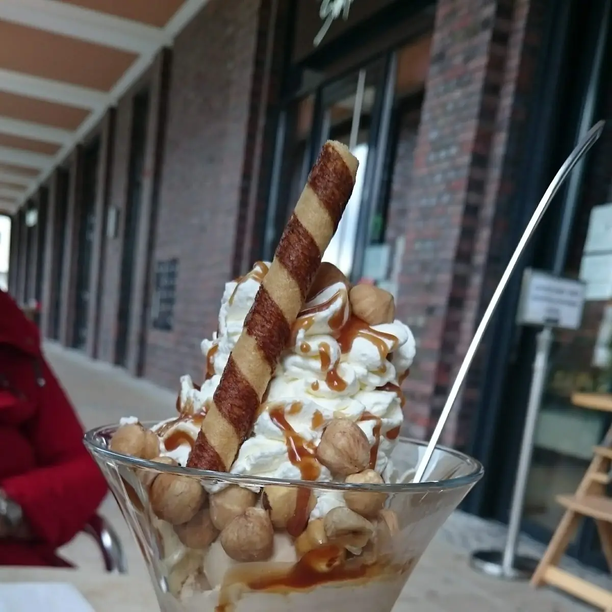 Haselnußbecher, Eiscafè San Marco