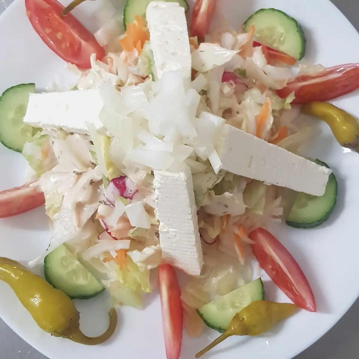 Bauernsalat, Imbiss Rhodos