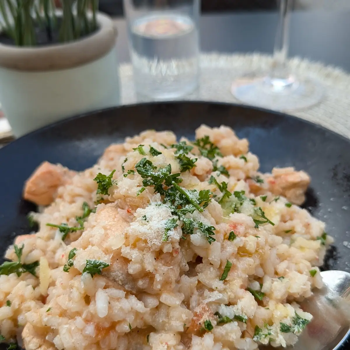 Lachs Risotto