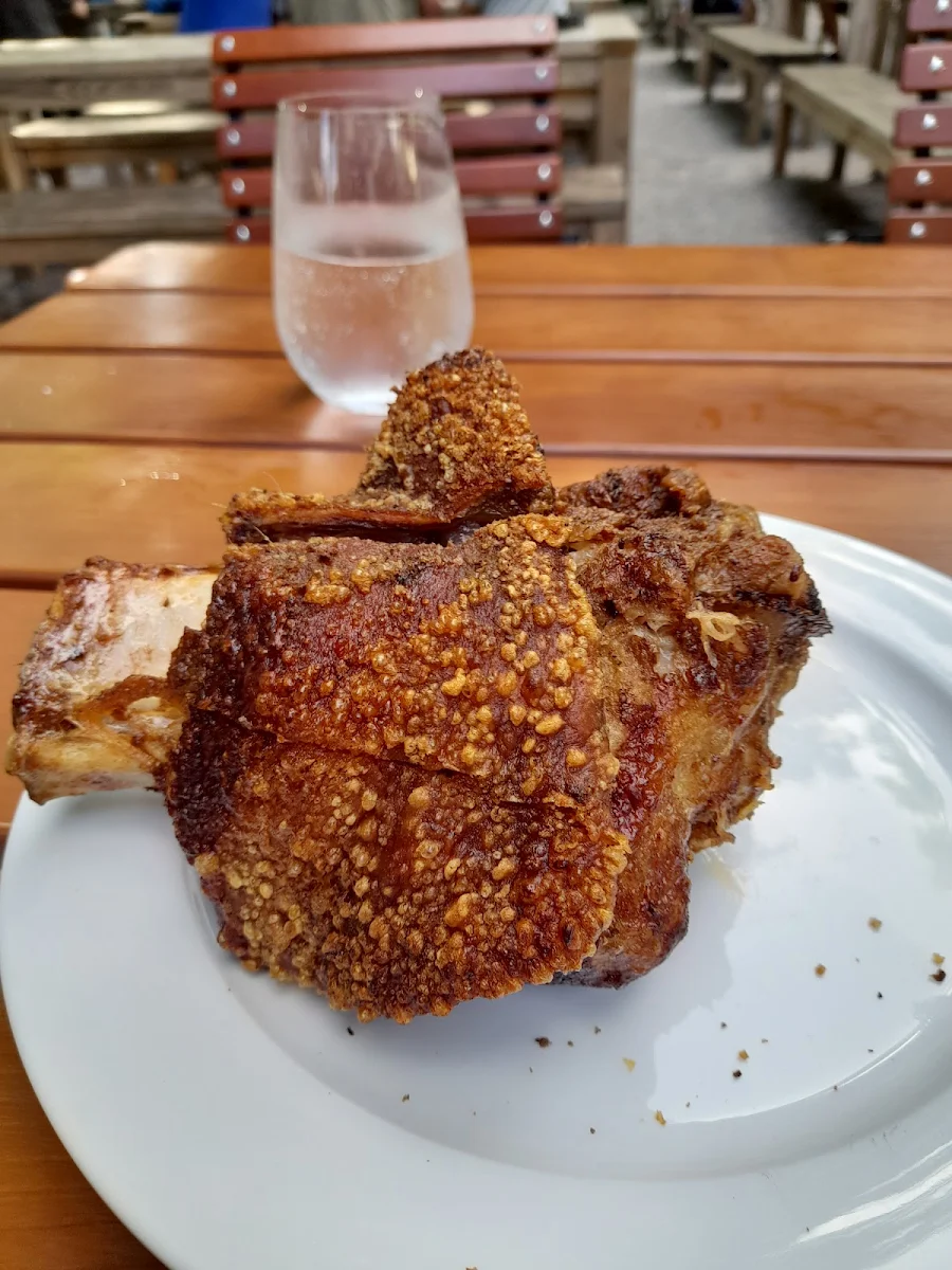 Haxe, Riegele Biergarten