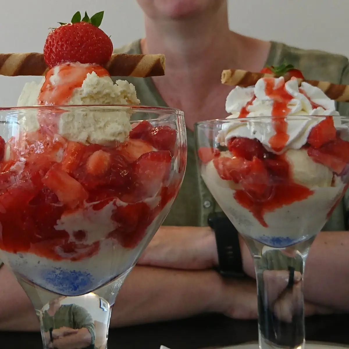 Erdbeerbecher