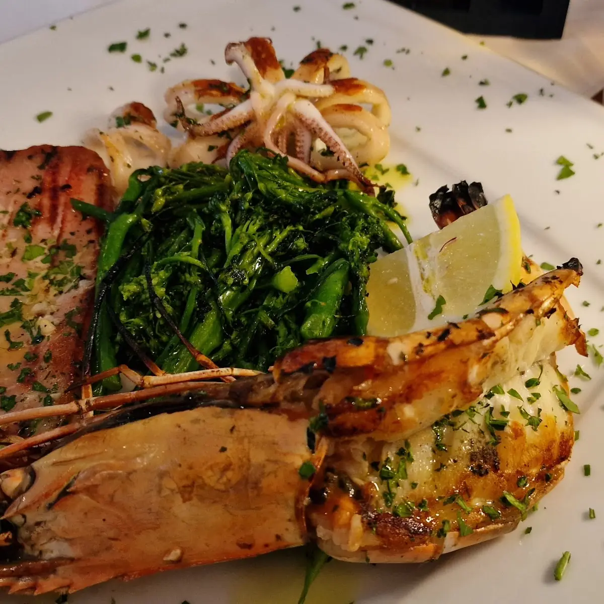 Fisch-grillteller