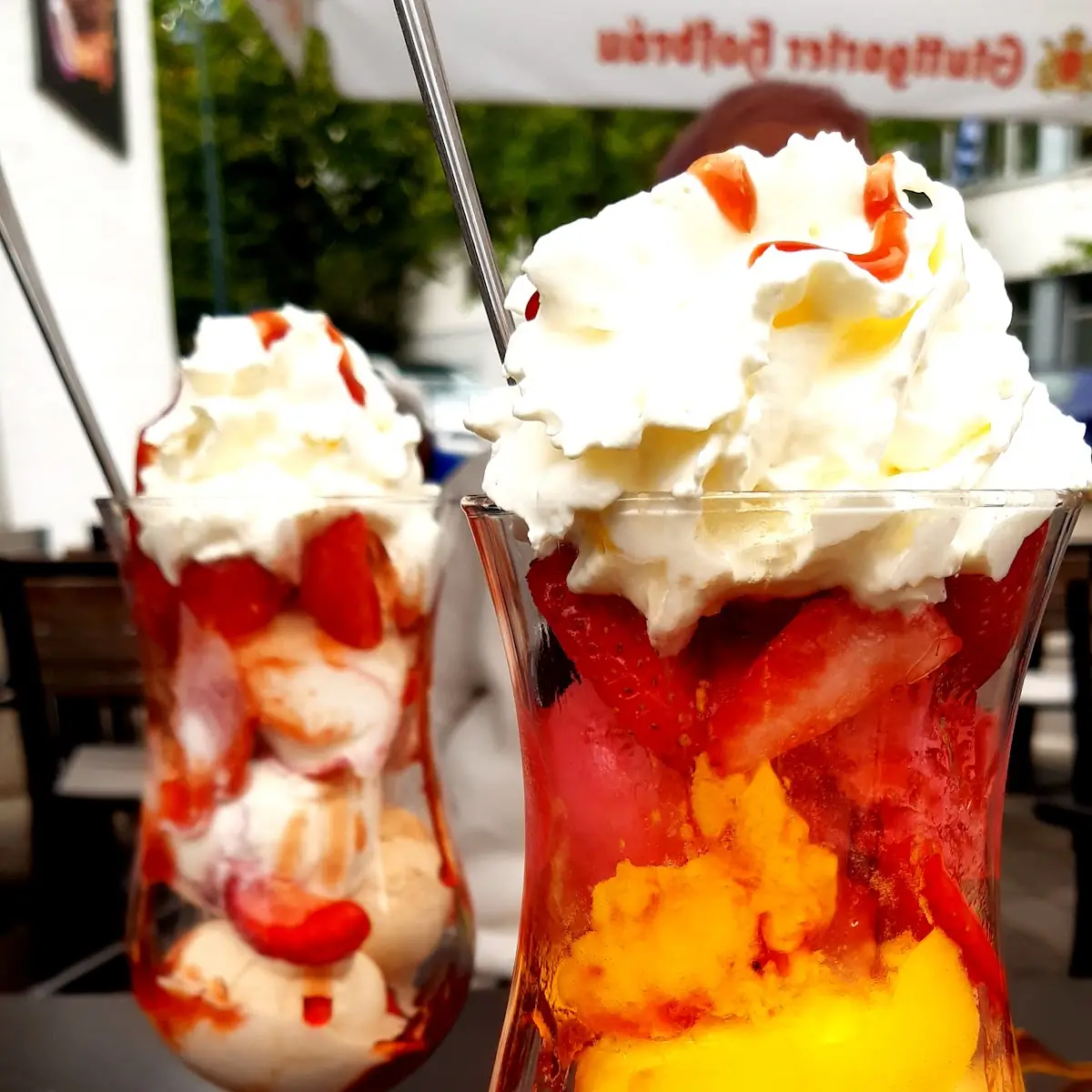 Früchte Eisbecher